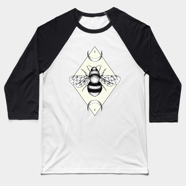 Bee Confident Baseball T-Shirt by Barlena